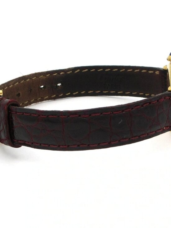 Cartier Must Colisee Vermeil W1000653 0***** 5***** Bordeaux Wrist Watch main image 15